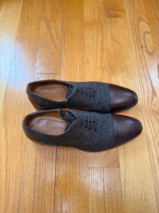 The Jack Shoe in Grey/Oxblood (Size 9) main image 6